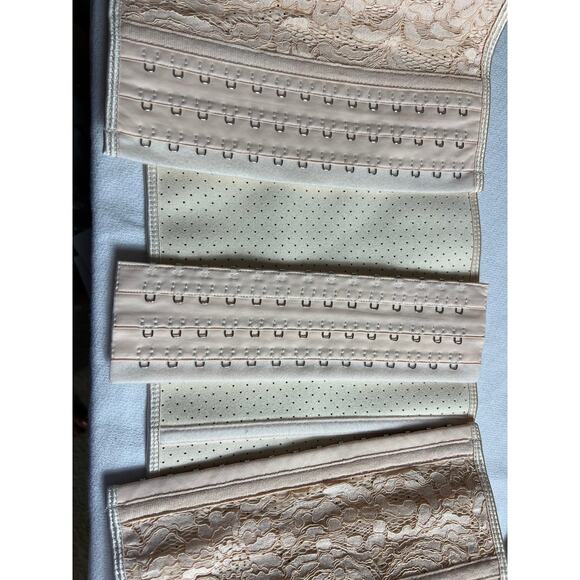Feelingirl Latex Waist Cincher Corset Cream Size Medium - Picture 9 of 10